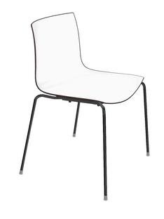 Catifa 46 Tube, Black, Bicoloured, Back anthracite, seat white, Without armrests
