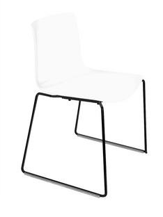 Catifa 46 Sledge, Black, Unicoloured, White, Without armrests