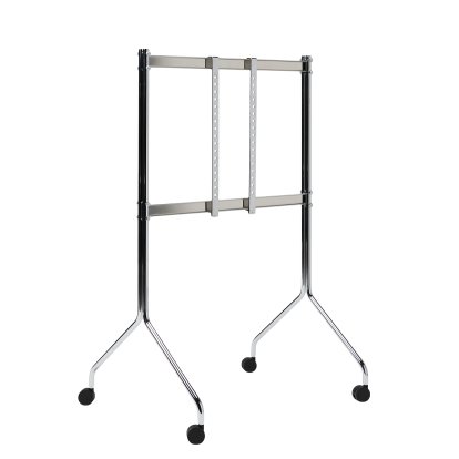Moon Rollin TV stand, Tall, Chrome