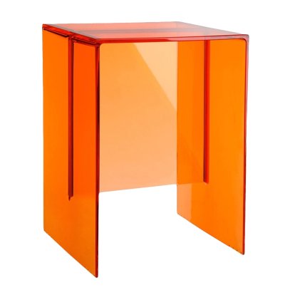 Max Beam Stool / Side Table, Mandarin orange