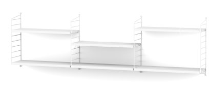 String System Shelf L, 20 cm, White, White lacquered