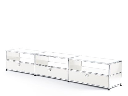 USM Haller HiFi-Lowboard, Pure white RAL 9010