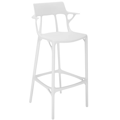 A.I. Stool Recycled, 75 cm, White