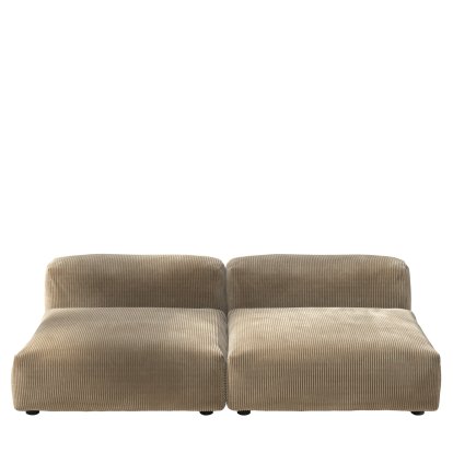 Vetsak Sofa Set 1, L, Cord velours - Sand, Without cushion