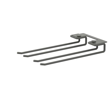 String System Hanger Rack, W 13,5 x H 3 x D 20 cm, Dark grey