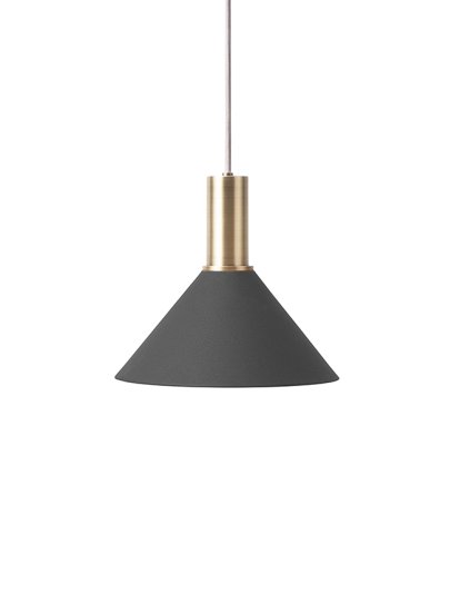 Collect Lighting, Low, Brass, Cone, Black