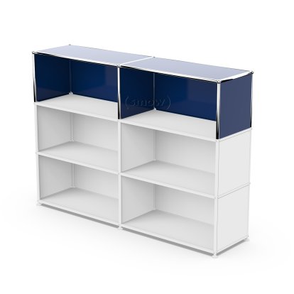 USM Haller Extension Kit Vertical 2, Steel blue RAL 5011, 35 cm