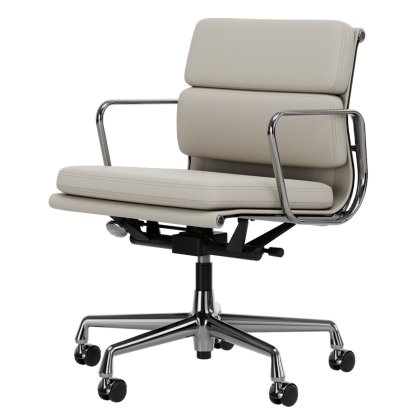 Soft Pad Group EA 217, Chrome-plated, Leather Standard snow, Plano white