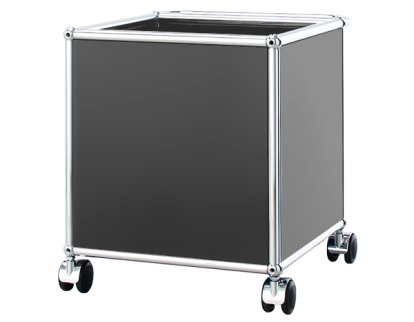 USM Haller Mobile Pedestal for Kids, Anthracite RAL 7016, H 43 x W 38 x D 38 cm