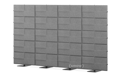 Details USM Haller USM Privacy Panels Acoustic Wall USM Privacy Panels Acoustic Wall, 3,00 m (4 elements), 1,79 m (5 elements), Anthracite