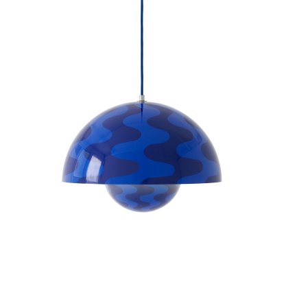 Flowerpot VP7 Pendant Lamp, Cobalt blue/twilight blue