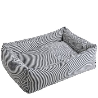 Dog Bed, H 30 x W 96 x D 75 cm, Blue / white