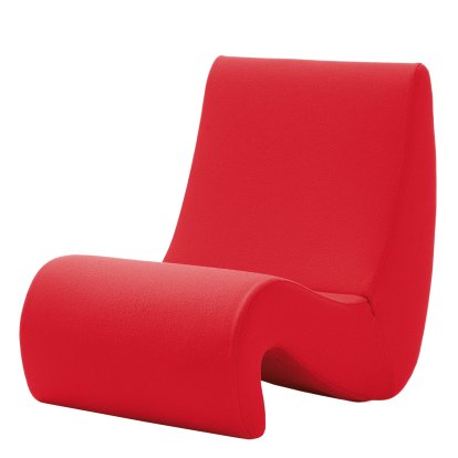 Amoebe Lounge Chair, Fabric Tonus, red