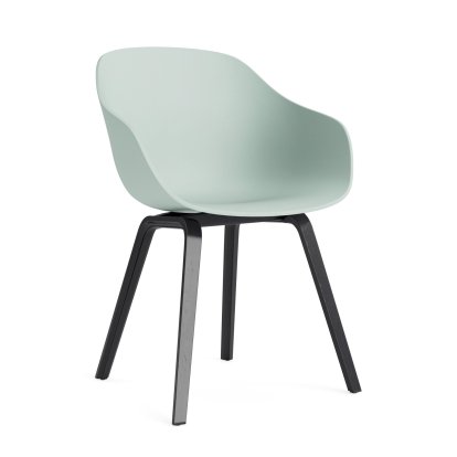 About A Chair AAC 222, Black lacquered oak, Dusty mint 2.0