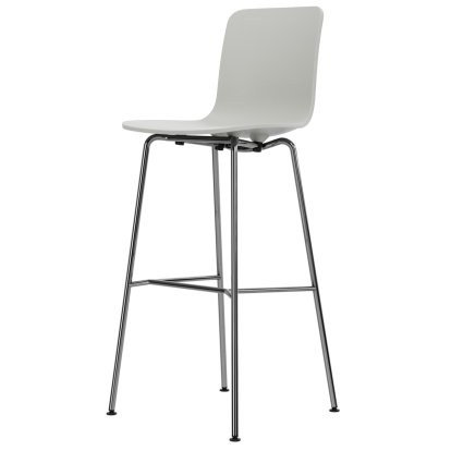 HAL RE Bar Stool, Cotton white RE, Bar version: 780mm, Chrome-plated