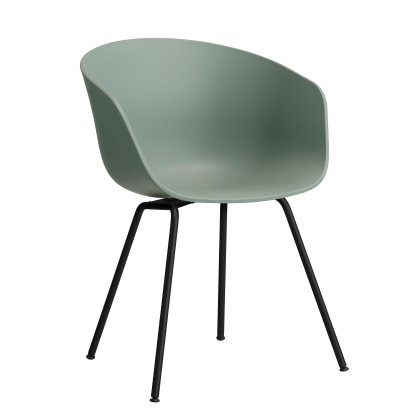 About A Chair AAC 26 Armchair, Fall green 2.0, Steel black powder-coated