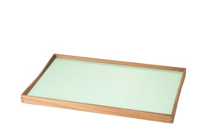 Turning Tray, M (30 x 48 cm), Black/Green