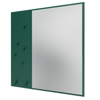 Memo Mirror with Memo Board, Pine