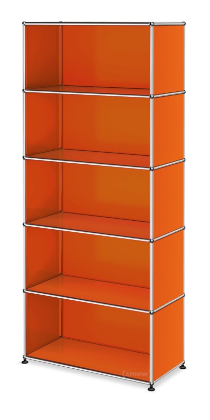 USM Haller Storage Unit open, Pure orange RAL 2004