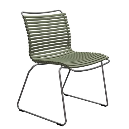 Click Chair, Without armrests, Olive green