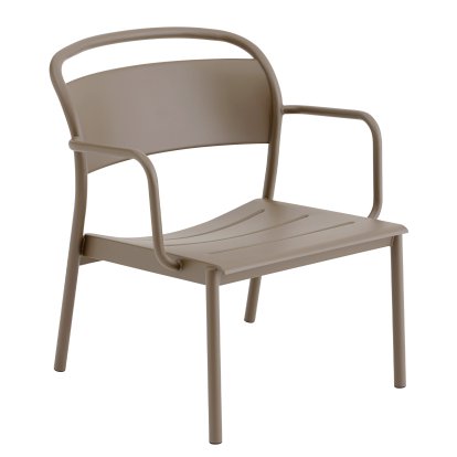 Linear Steel Lounge Armchair, Taupe