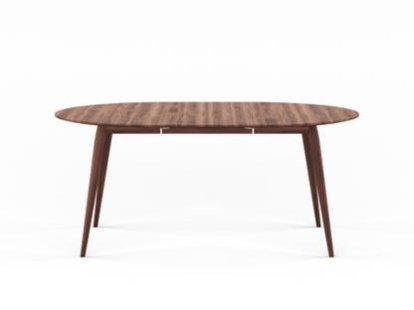 PLAYdinner Round, Oiled walnut, L 120-170 cm, Oiled walnut