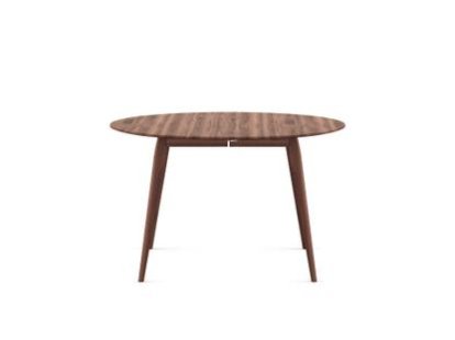 PLAYdinner Round, Oiled walnut, Without extension plate, Without extension plate