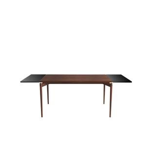 PUREdinner Table, 140 x 85 cm, Oiled walnut, With 2 black MDF extension boards (L 140-240 cm)