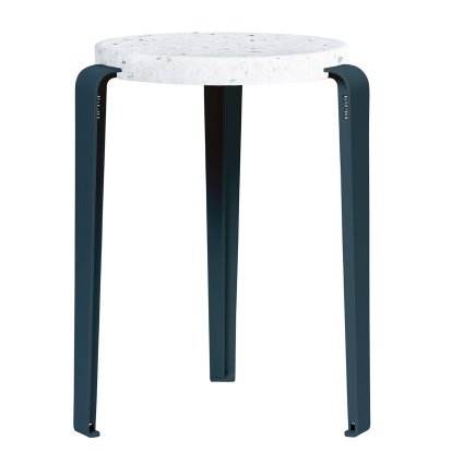 Lou Stool, Recycled Plastic, Venezia, Midnight blue