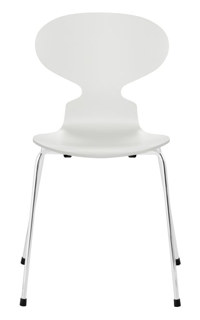 Ant Chair 3101 New Colours, Lacquer, White, Chrome
