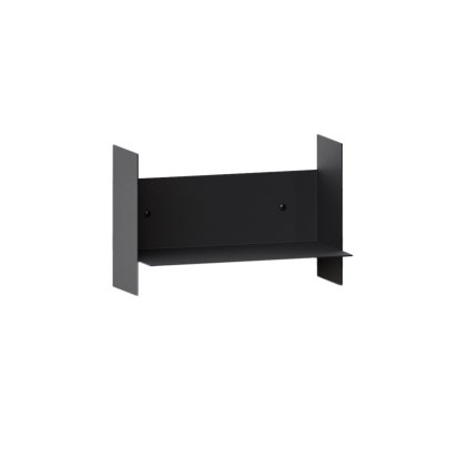 Pli Wall Shelf, 30 cm, Graphite black