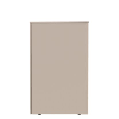 Aventa Sideboard with Doors, 60 cm, 4 Height grids, Melamine cashmere grey, Plastic glide