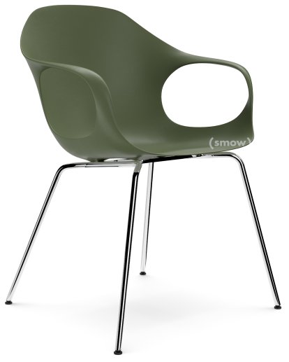 Elephant Tube, Olive green, Chrome-plated Steel