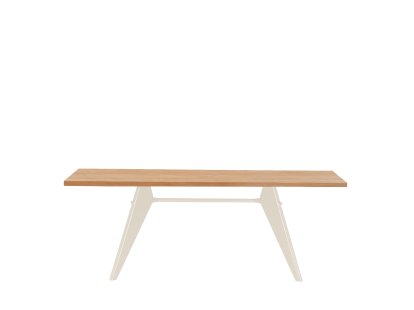EM Table, 200 x 90 cm, Natural oak veneer, protective varnish, Ecru