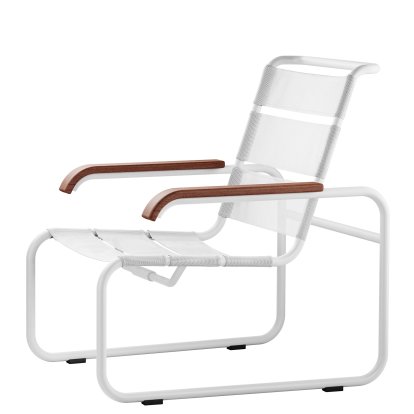S 35 N All Seasons Lounge Chair, White, Black, Without Cushion