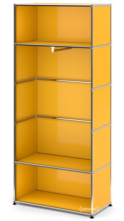 USM Haller Clothes Rack M with Rail, Model I, Golden yellow RAL 1004