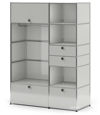 USM Haller Wardrobe Model I, Light grey RAL 7035