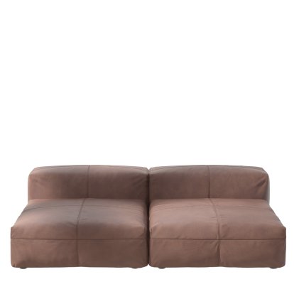 Vetsak Sofa Set 1, L, Leather - Stone, Without cushion
