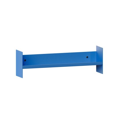 Pli Wall Shelf Slim, 45 cm, Azure Blue, Without hooks