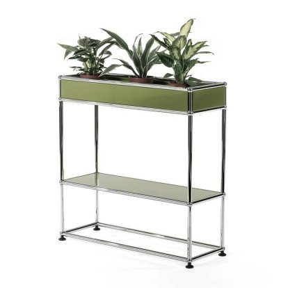 USM Haller Plant Side Table Type 1, Olive green RAL 6003