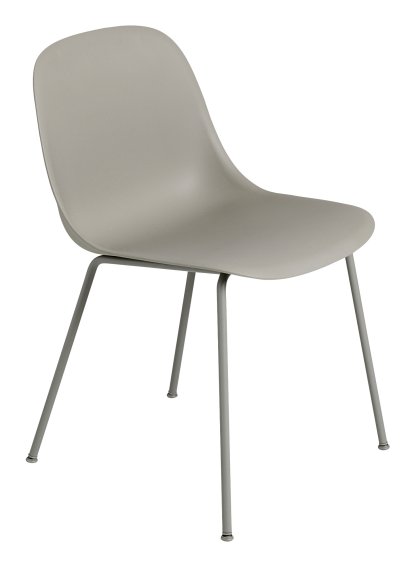 Fiber Side Chair Tube, Grey