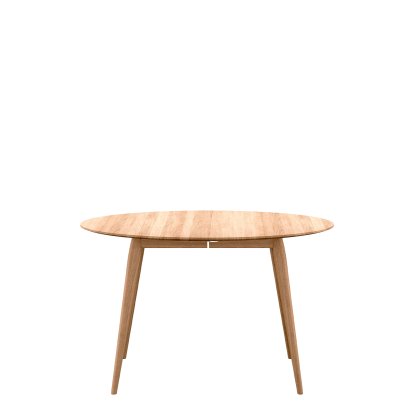 PLAYdinner Round Table, Oiled oak, Without extension plate, Without extension plate