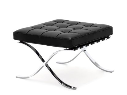 Barcelona Stool Relax, Leather Venezia - black