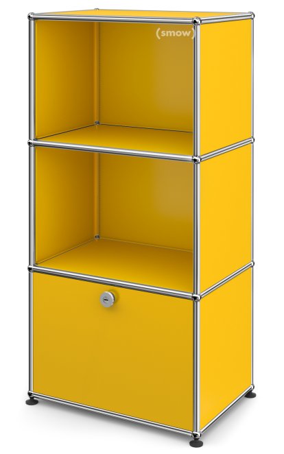 USM Haller Highboard for Kids with 1 Drop-down Door, Golden yellow RAL 1004