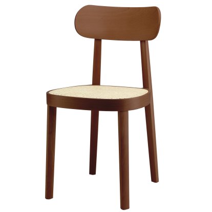 118 / 118 M Chair, Walnut stained beech, Cane-work (with supporting mesh underneath seat)