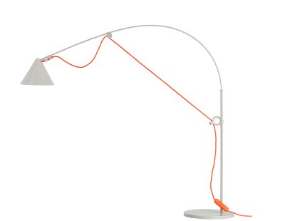 Ayno Table Lamp, Silk grey, Orange, 3000 K