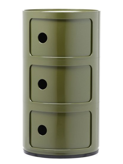 Componibili Round - 3 Compartments, Green