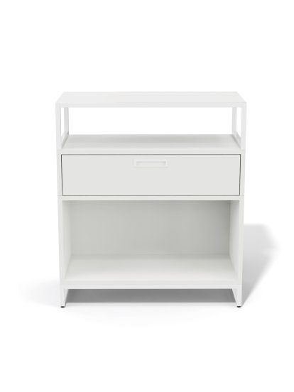 M1 Sideboard, Version 1 (H 90 x W 80 cm) - 1 drawer, White