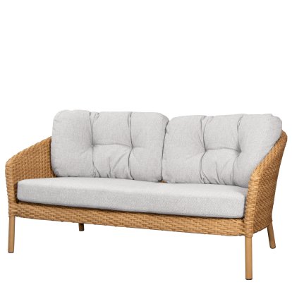 Ocean Lounge large 2-seater sofa, Large flat Weave - Natural, Wove - Light brown