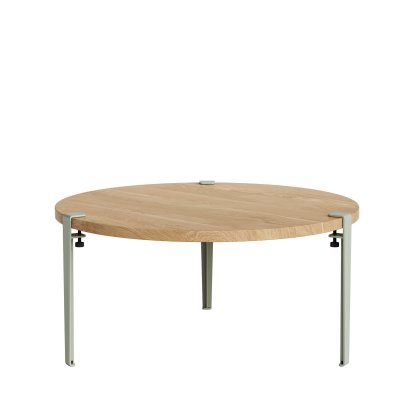 Tiptoe Side Table Brooklyn, Oak finish, Eucalyptus grey